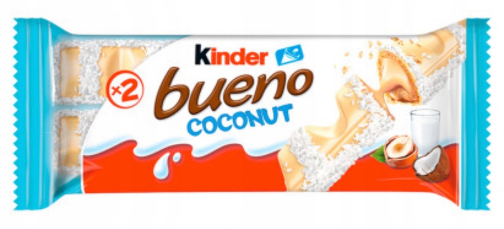 Wafelek Kinder Bueno Coconut kokosowe 39g