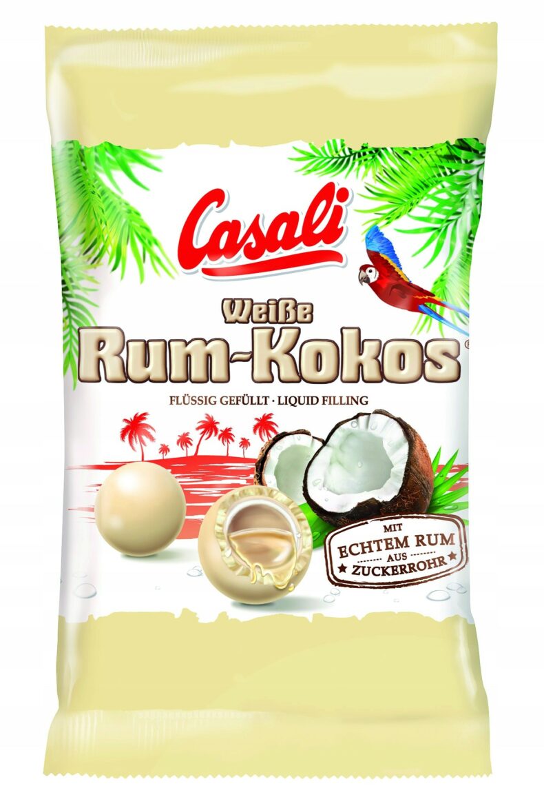 Draże Casali Rum Kokos White 100g