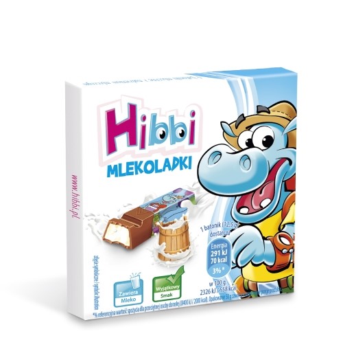Czekolada mleczna czekoladki Hibbi Mlekoladki 50g