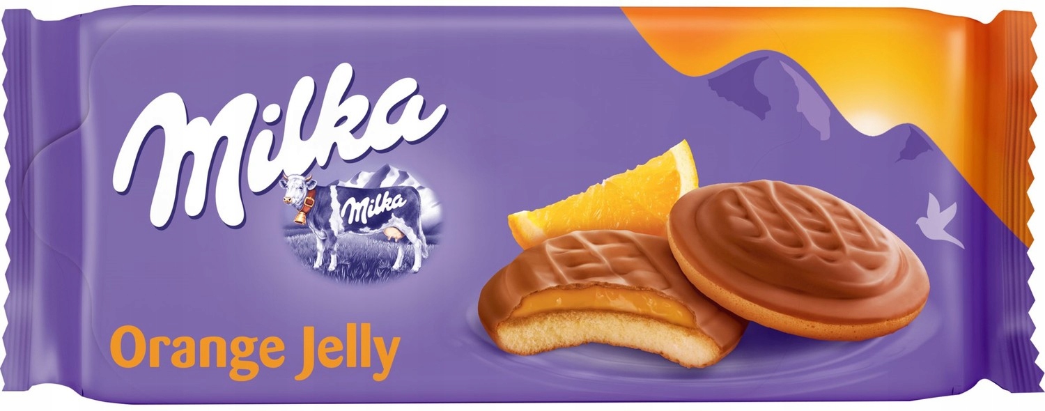 Ciastka Milka delicje pomarańczowe 147g