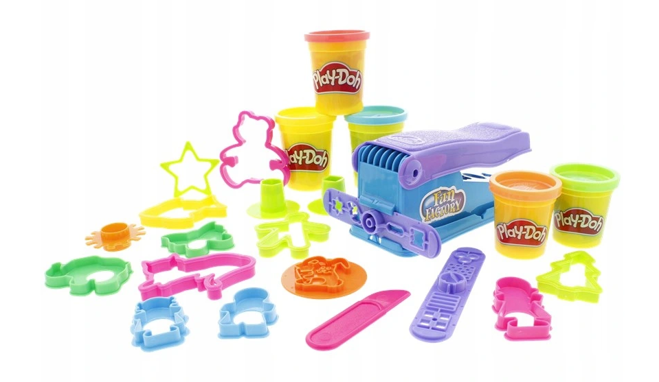 Zestaw Play-Doh ciastolina masa plastyczna Fun Factory 5 tub 448g