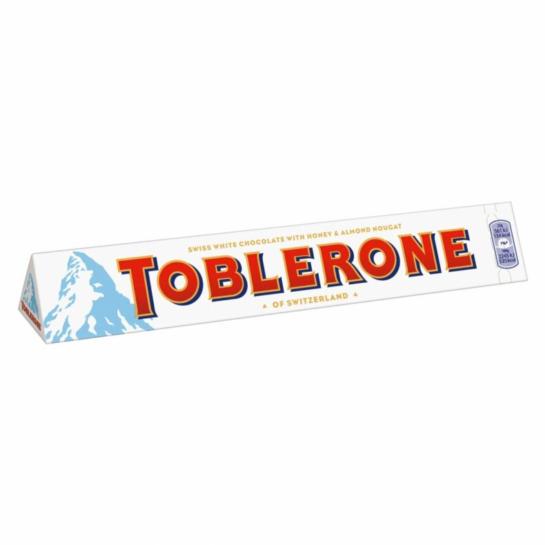 Szwajcarska czekolada biała z miodem i nugatem Toblerone 100g
