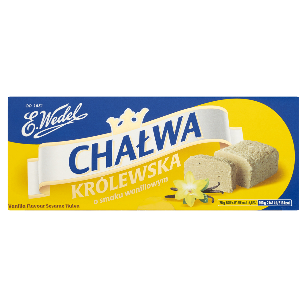 Sezamowa Chałwa Królewska waniliowa Wedel 250g