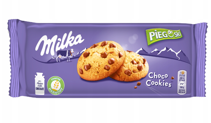 Milka Pieguski Ciastka Kruche Choco Cookie 135 g