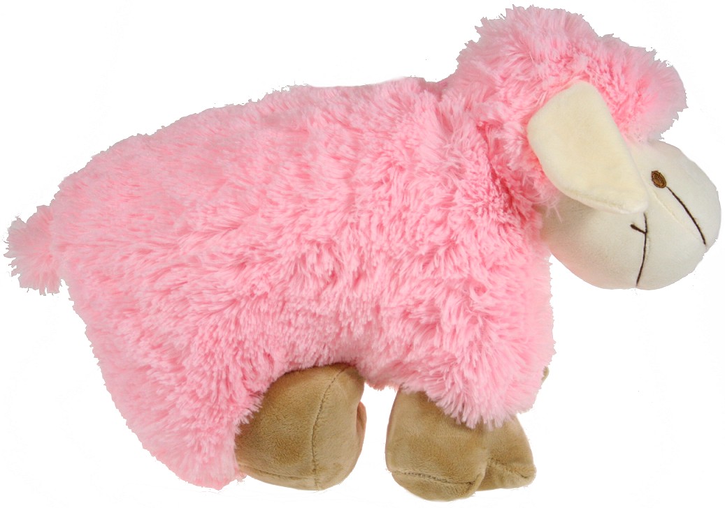 Składana poduszka owca różowa owieczka miś maskotka baran 27cm