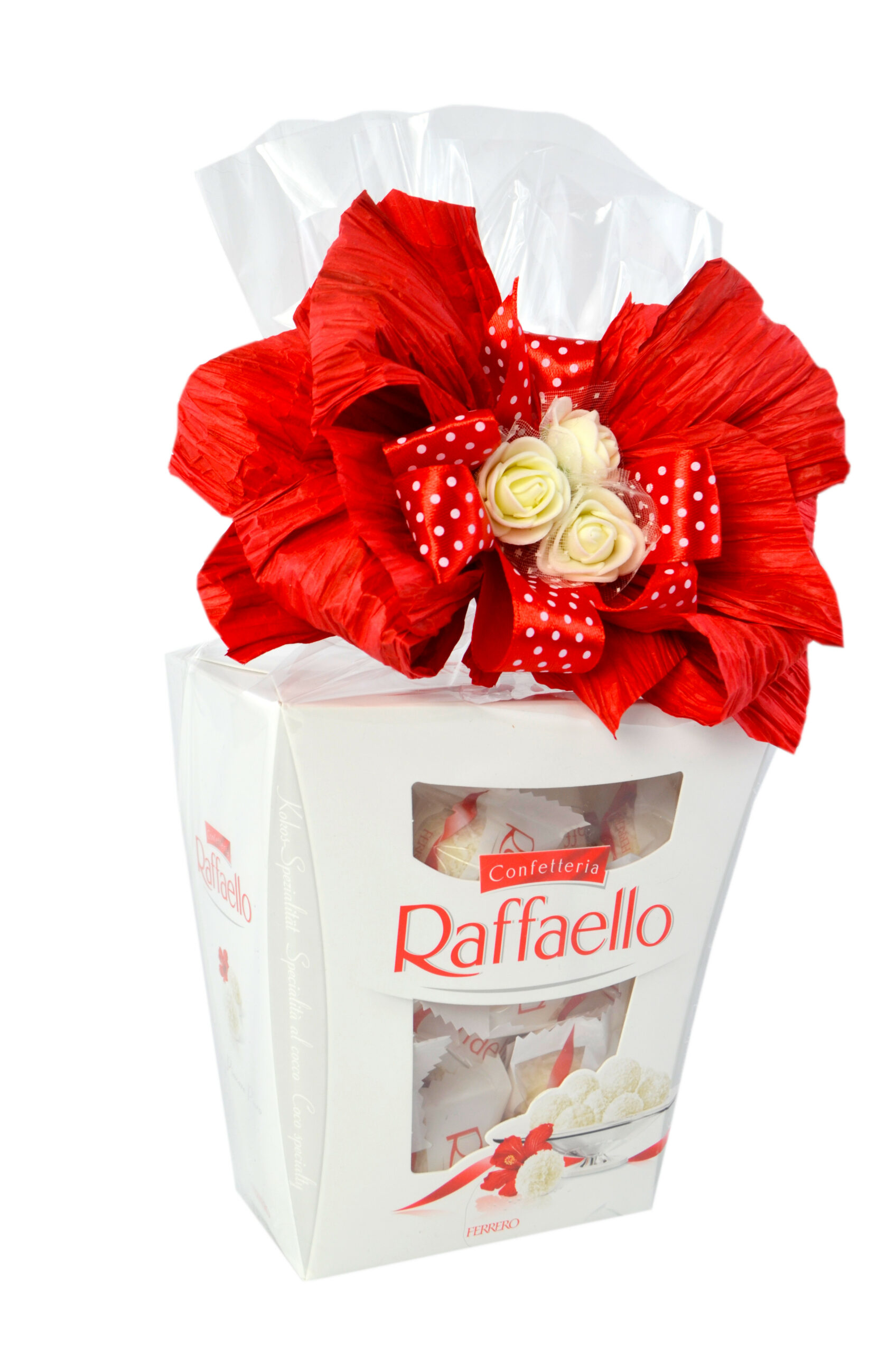 Bombonierka z kokardą Raffaello 230g na prezent upominek