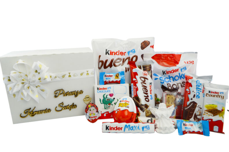 Zestaw słodyczy prezentowy Kinder Pierwsza Komunia Święta