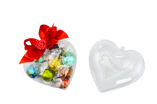 Zestaw słodyczy prezent serce akrylowe Lindt Lindor 150g