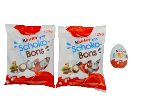 Zestaw słodyczy Kinder kula akrylowa Schoko Bons 2 x 125g + jajko