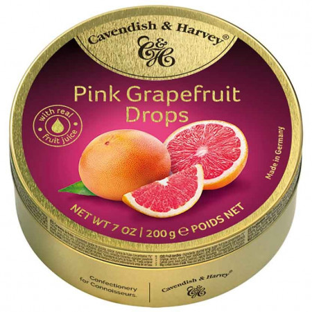 Cavendish & Harvey landrynki Grejpfrut Pink Grapefruit Drops 200g