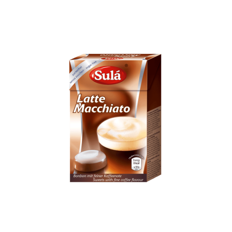 Landrynki cukierki bez cukru kawowe Latte Macchiato Sula 44g