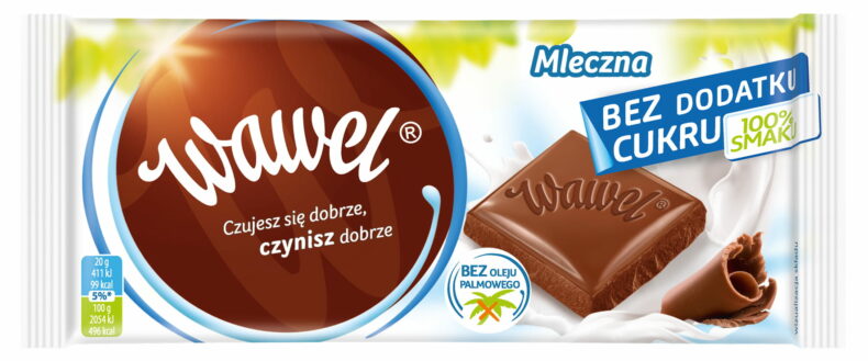 Czekolada mleczna bez dodatku cukru Wawel 100g