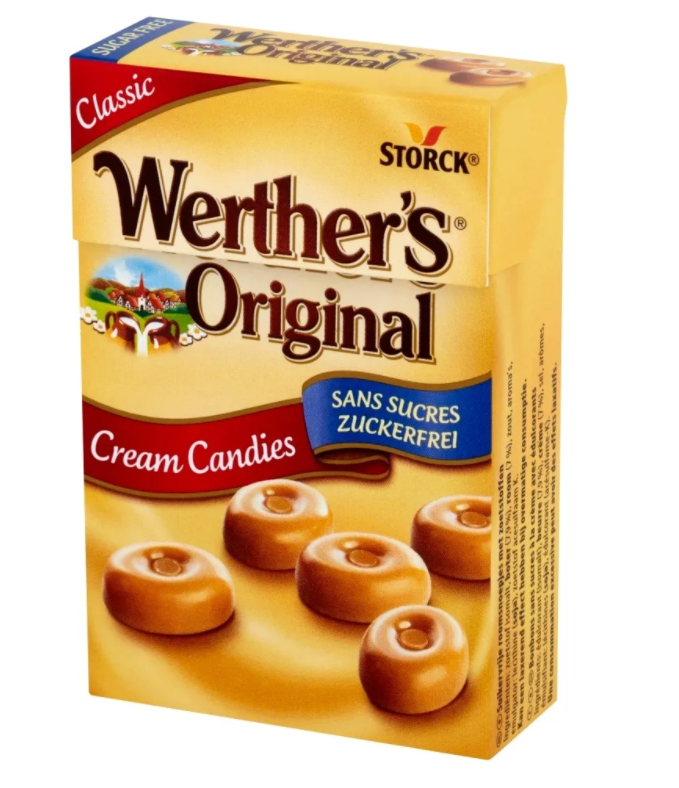 Karmelki landrynki mleczne Werther's Original bez cukru Cream Candies 42g