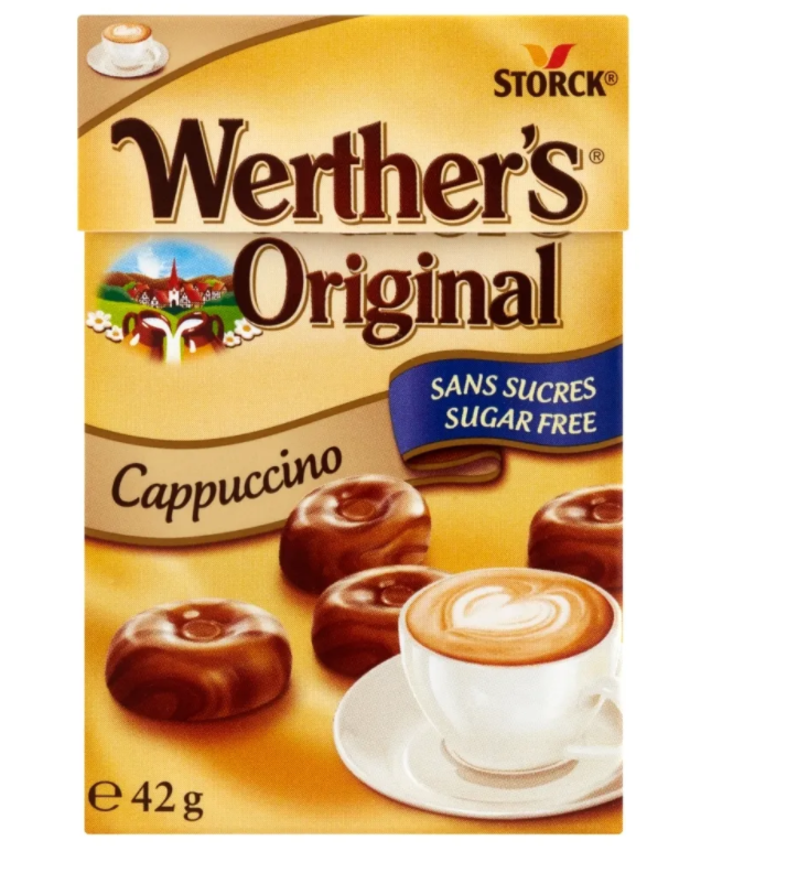 Karmelki landrynki Werther's Cappuccino kawowe bez cukru 42g