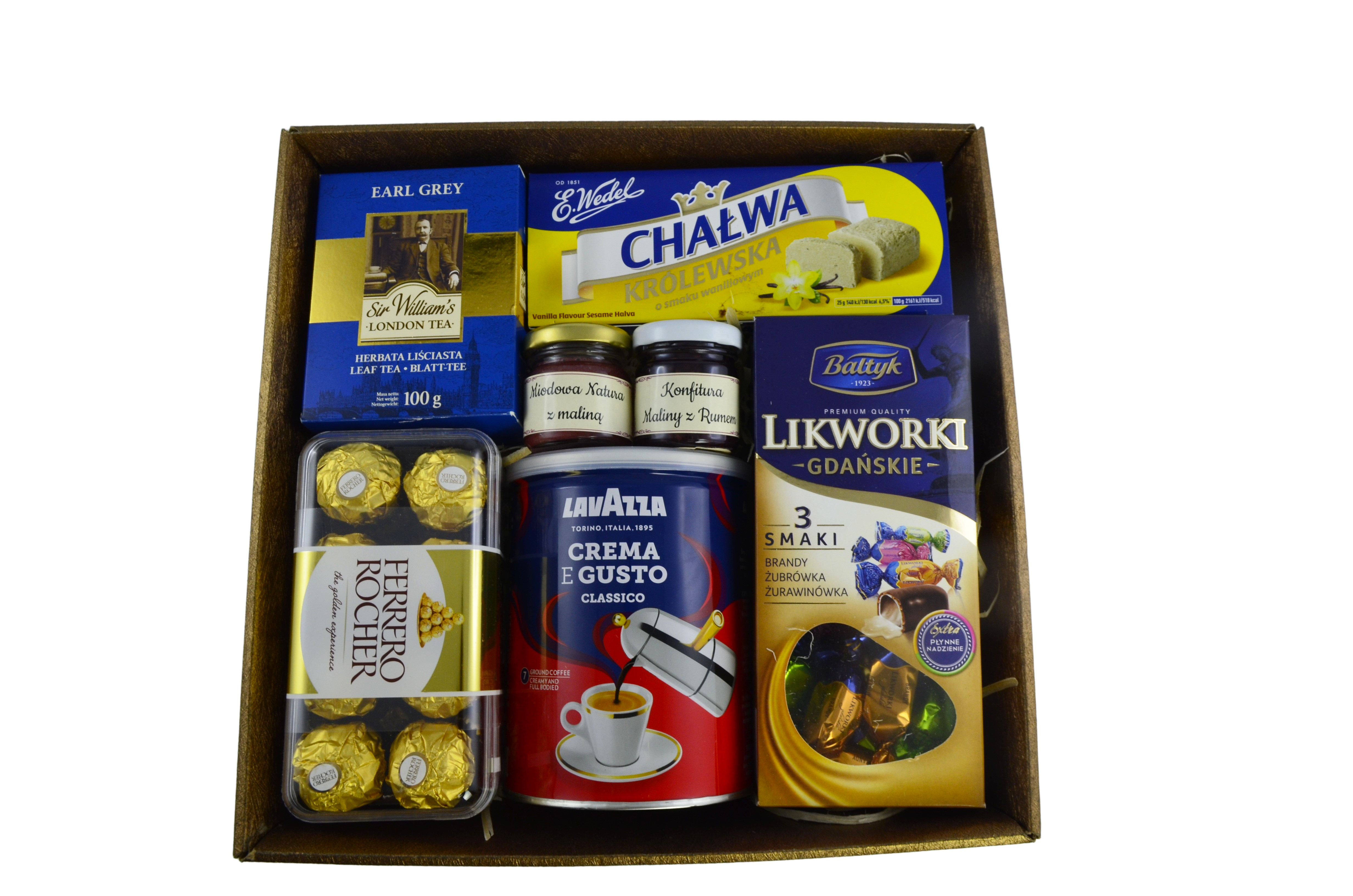 Kosz prezentowy okazjonalny zestaw upominkowy dla najbliższych box słodyczy