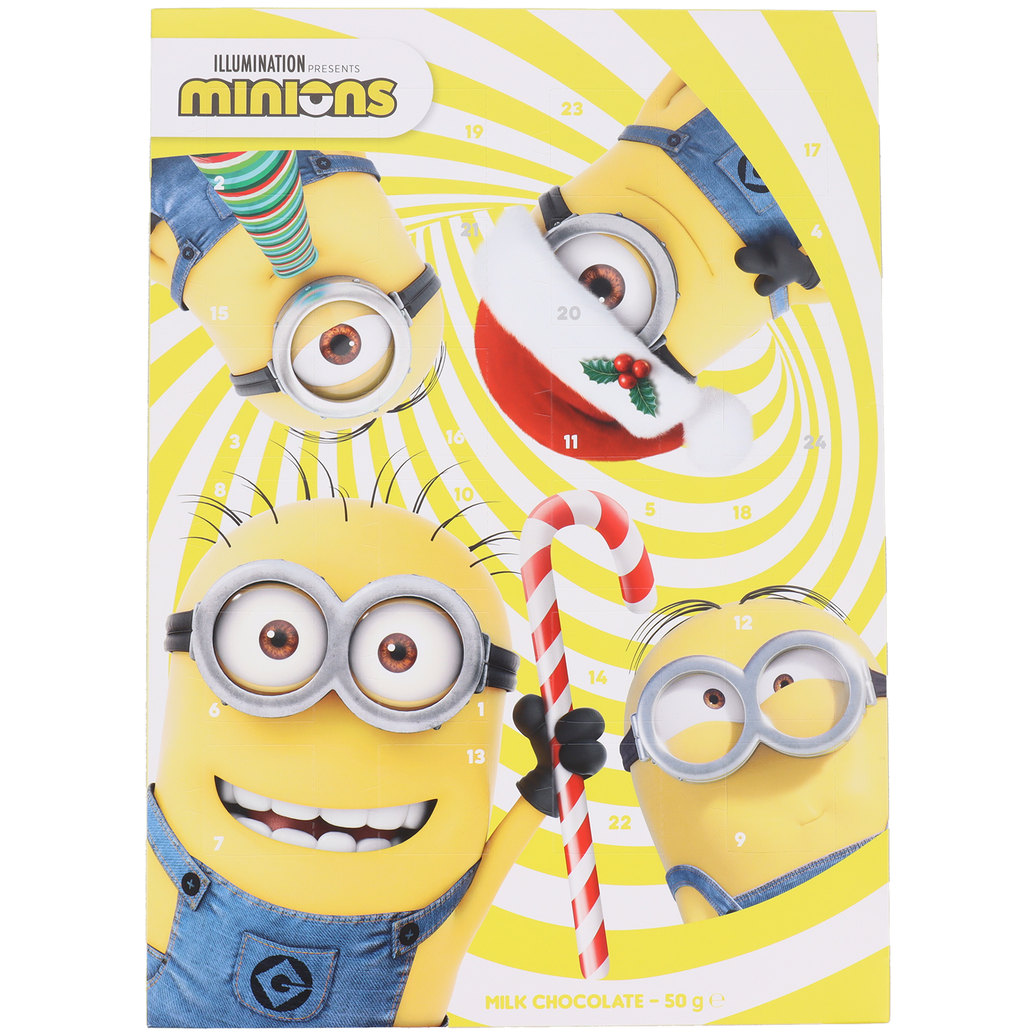 Kalendarz adwentowy Minionki Święta czekoladki 50g
