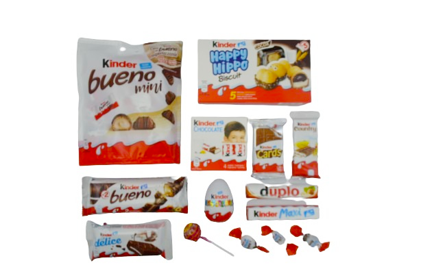 Zestaw słodyczy Kinder box prezentowy na urodziny prezent