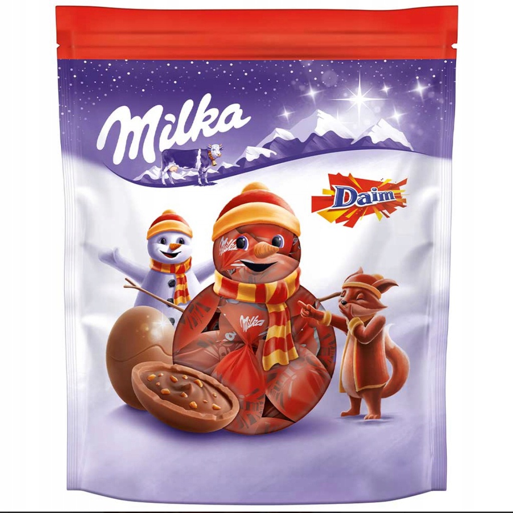 Czekoladki świąteczne Milka Bonbons Daim 86g