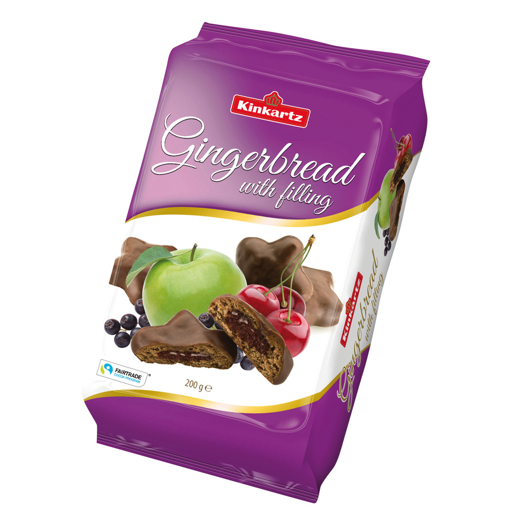 Pierniki owocowe w czekoladzie mlecznej Kinkartz 200g
