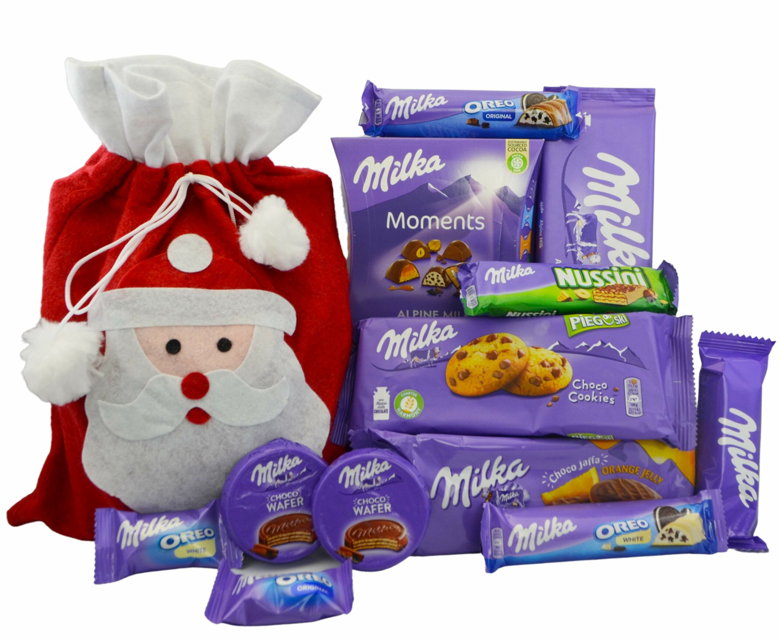 Worek Świętego Mikołaja Milka na prezent pod choinkę Święta