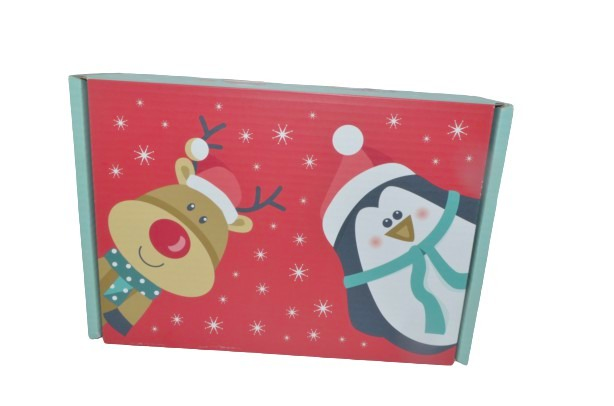 Duży zestaw Mikołajowy box Kinder pudełko słodyczy na Święta