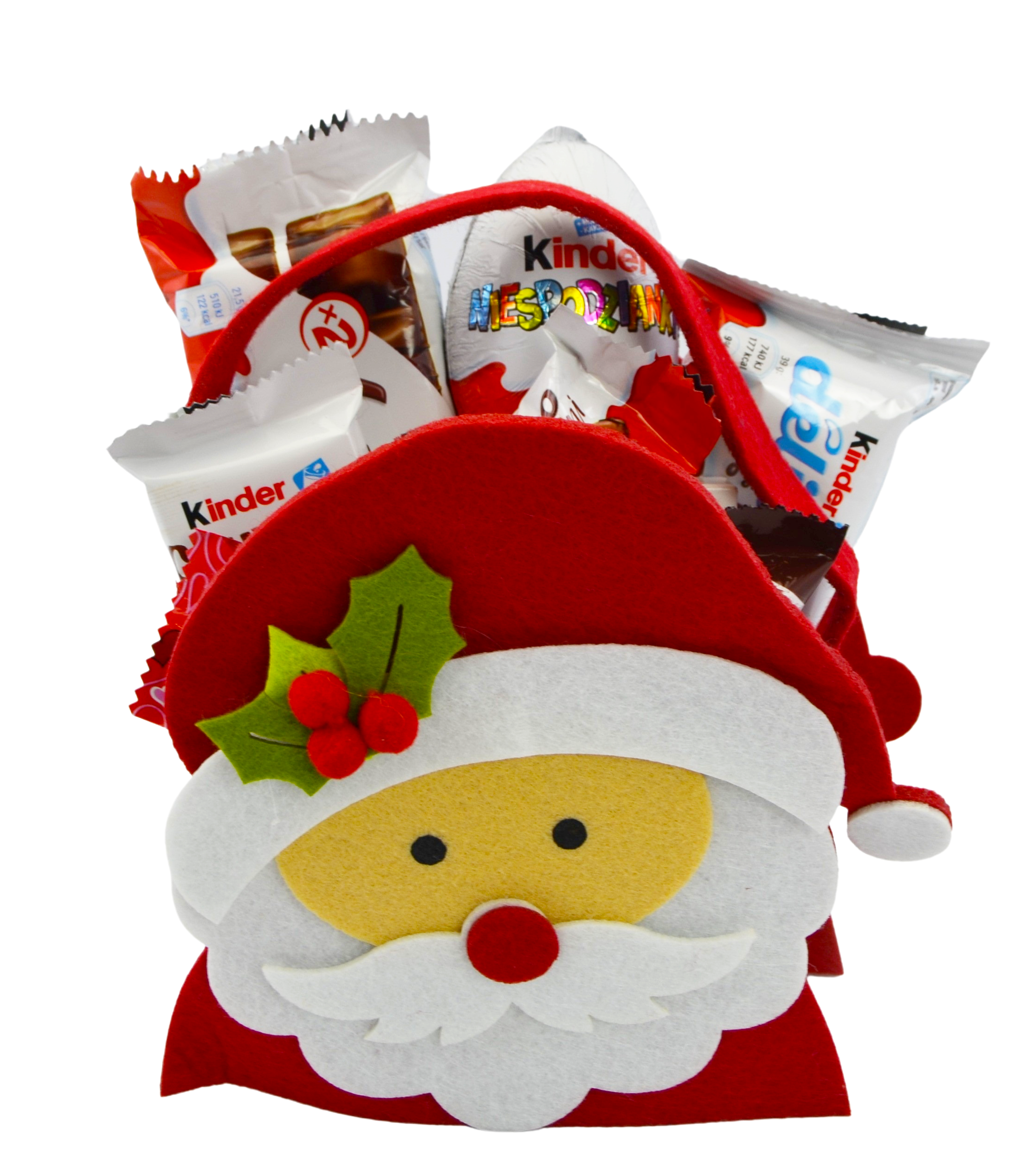 Zestaw prezentowy Kinder w torebce na Święta Mikołaj