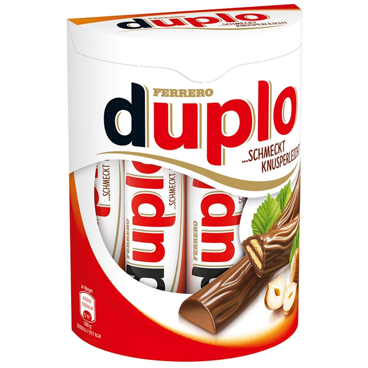 Baton Duplo wafel orzechowy Ferrero 10szt x 18,2g 182g