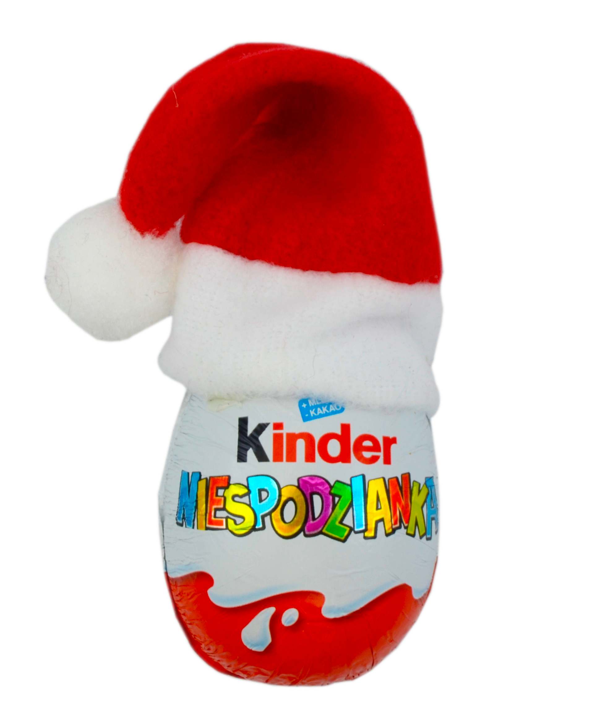 Kinder jajko Niespodzianka z czapką Mikołaja święta 20g
