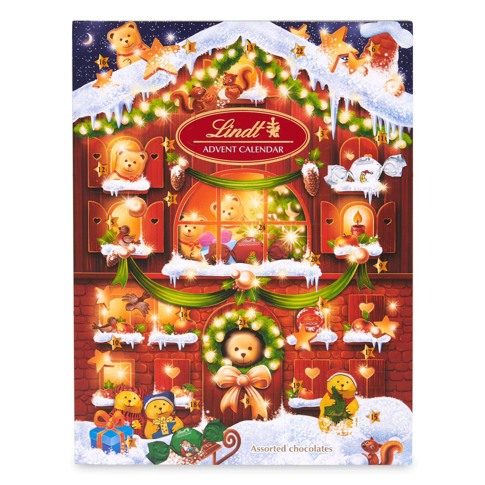 Kalendarz adwentowy Lindt Teddy święta 172g