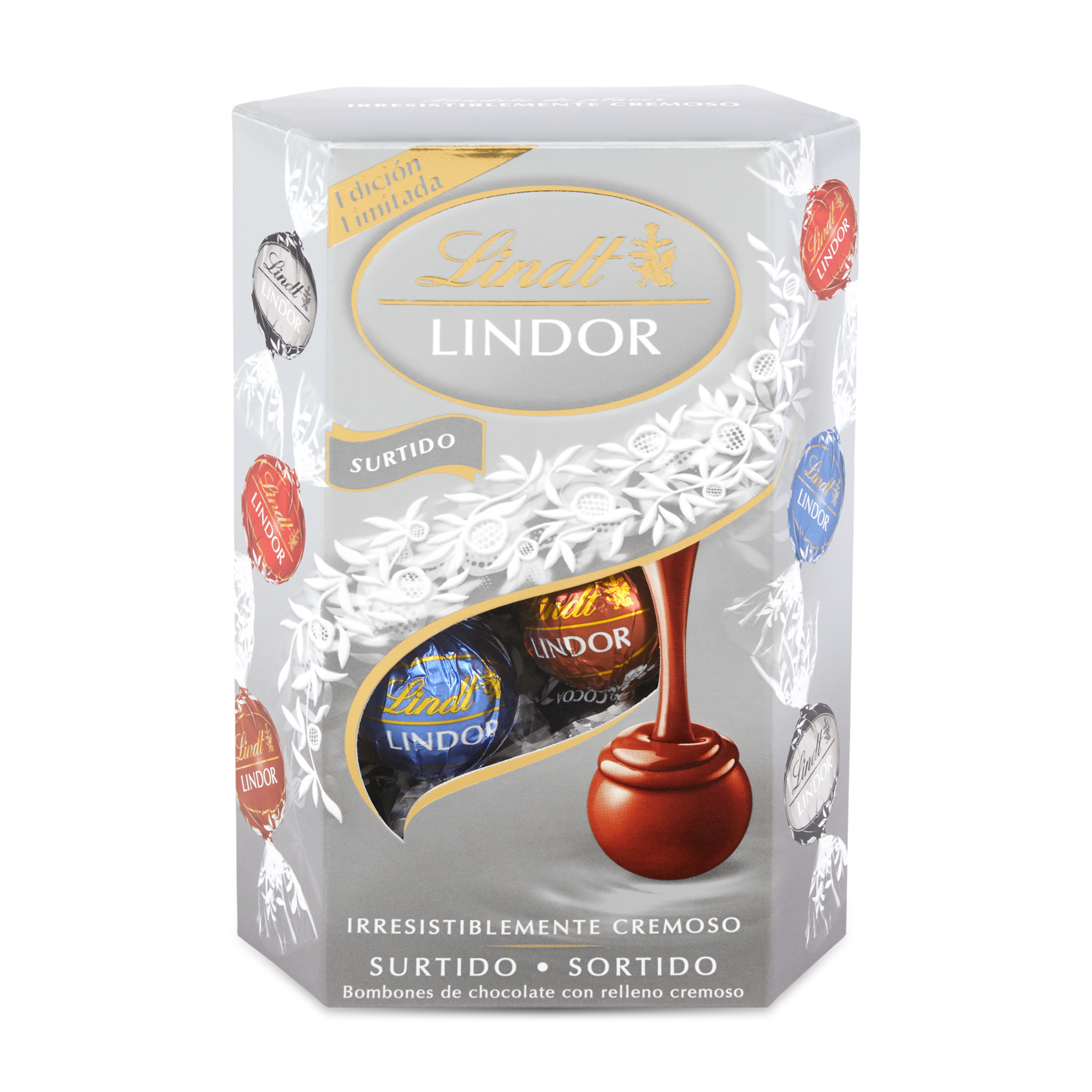 Praliny Lindt Lindor Assorted Surtido Silver srebny 200g