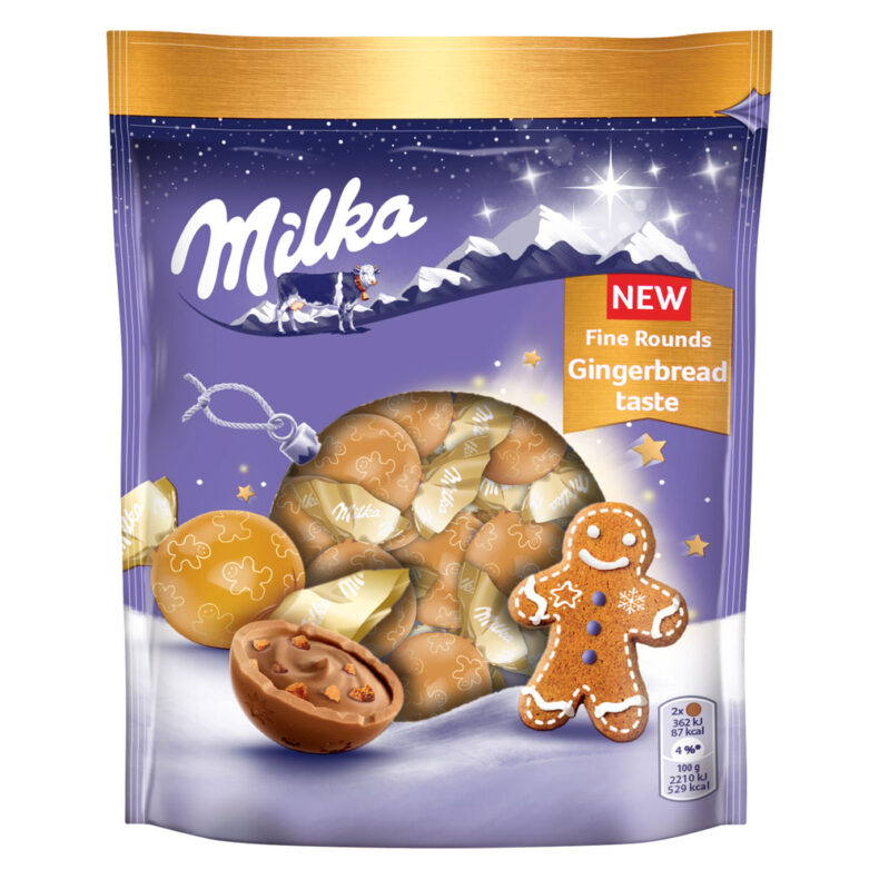 Cukierki świąteczne Milka Bonbons gingerbread piernik 90g