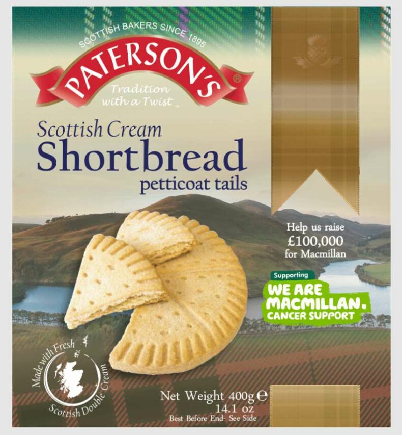 Ciastka Angielskie kruche maślane Paterson's Shortbread 250g