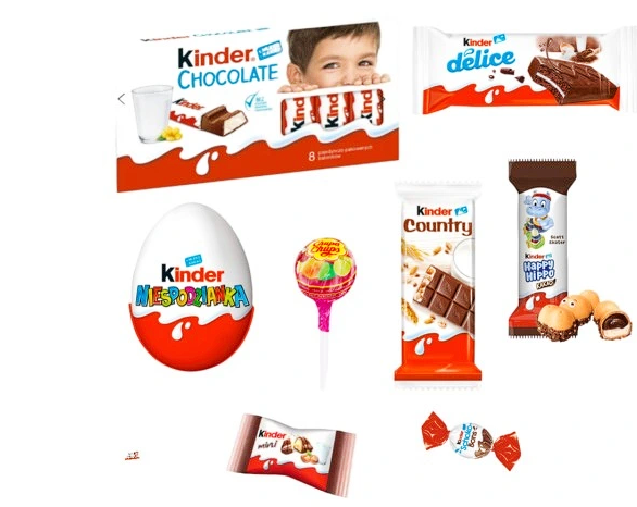 Zestaw słodyczy Kinder dla dziecka jajko prezent
