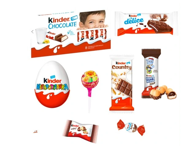 Świąteczna paczka słodyczy Kinder na Mikołaja Mikołaj prezent