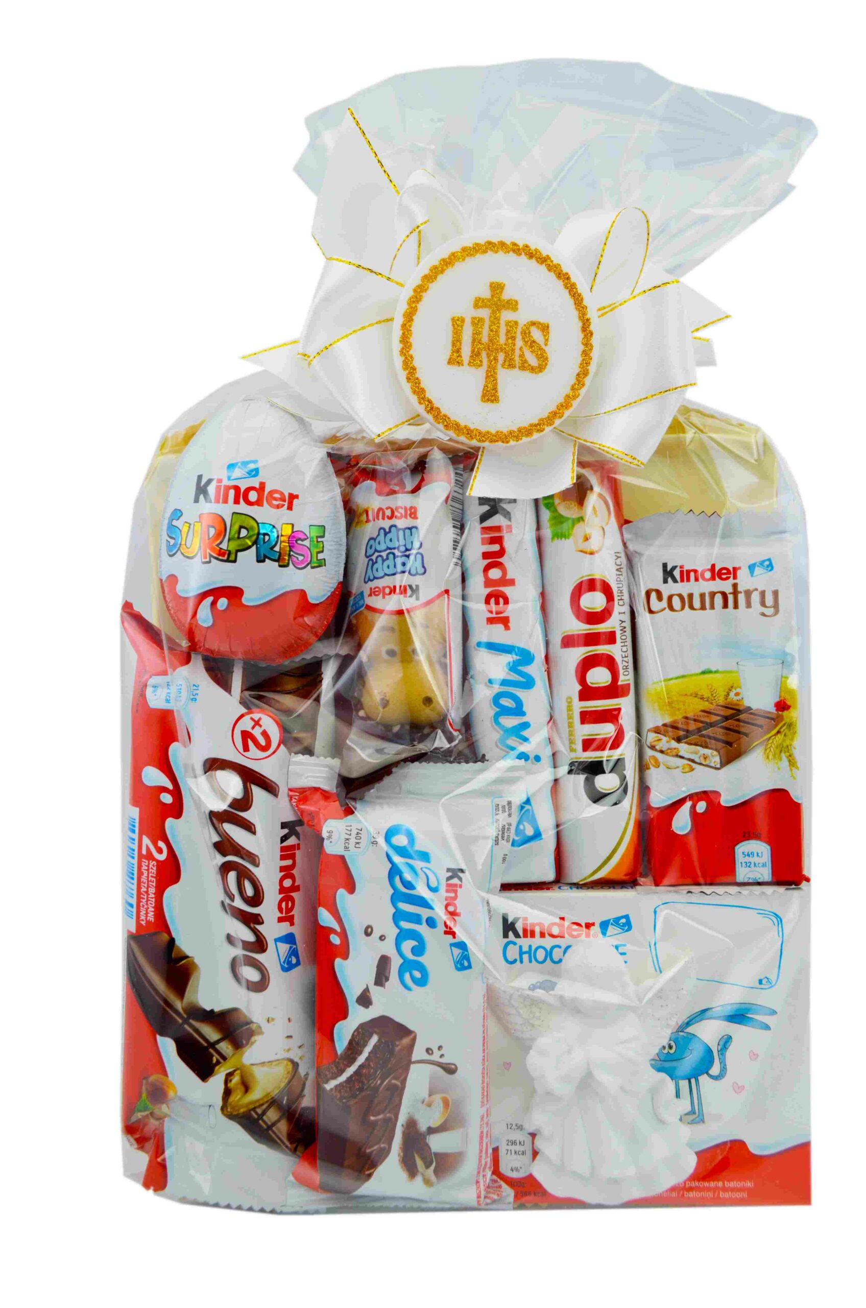 Zestaw słodyczy Kinder paczka na pamiątkę Komunia