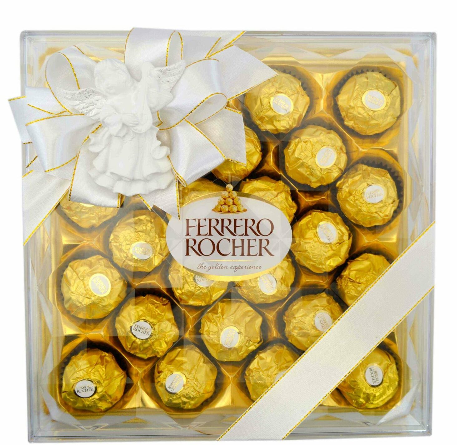 Bombonierka z aniołkiem na Komunię Ferrero Rocher 300g Komunia
