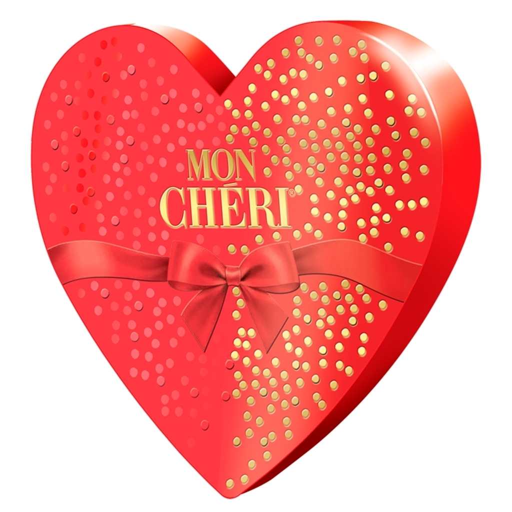 Praliny Mon Cheri w likierze serce Walentyki 147g