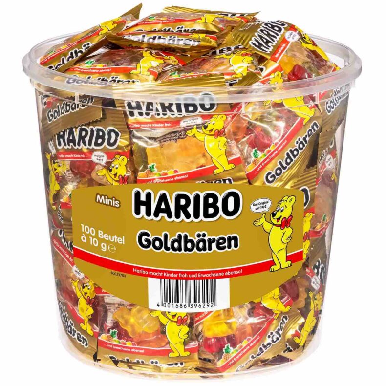 Żelki Haribo złote misie 100szt x 10g 1kg z Niemiec