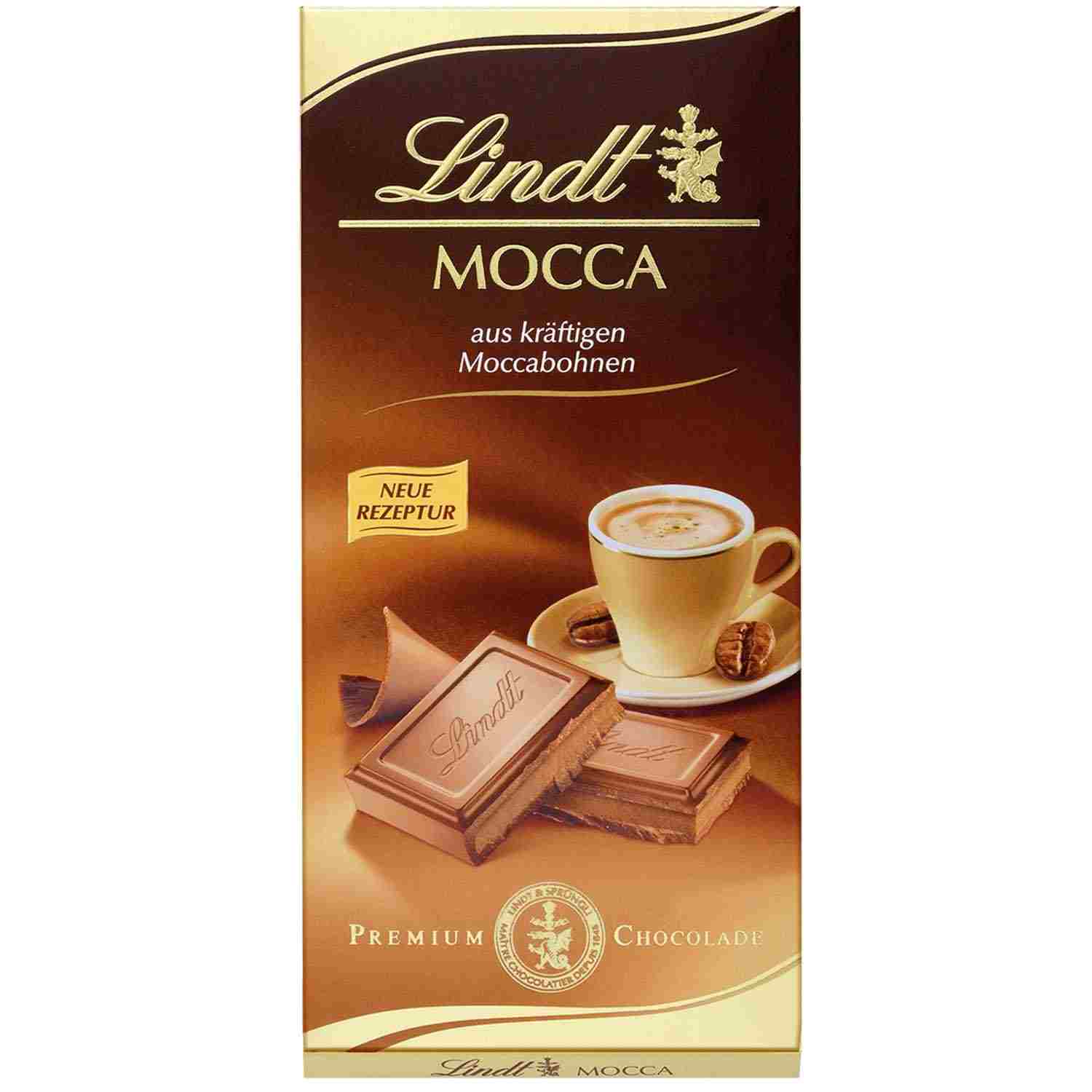 Czekolada kawowa Lindt Mocca 100g z Niemiec