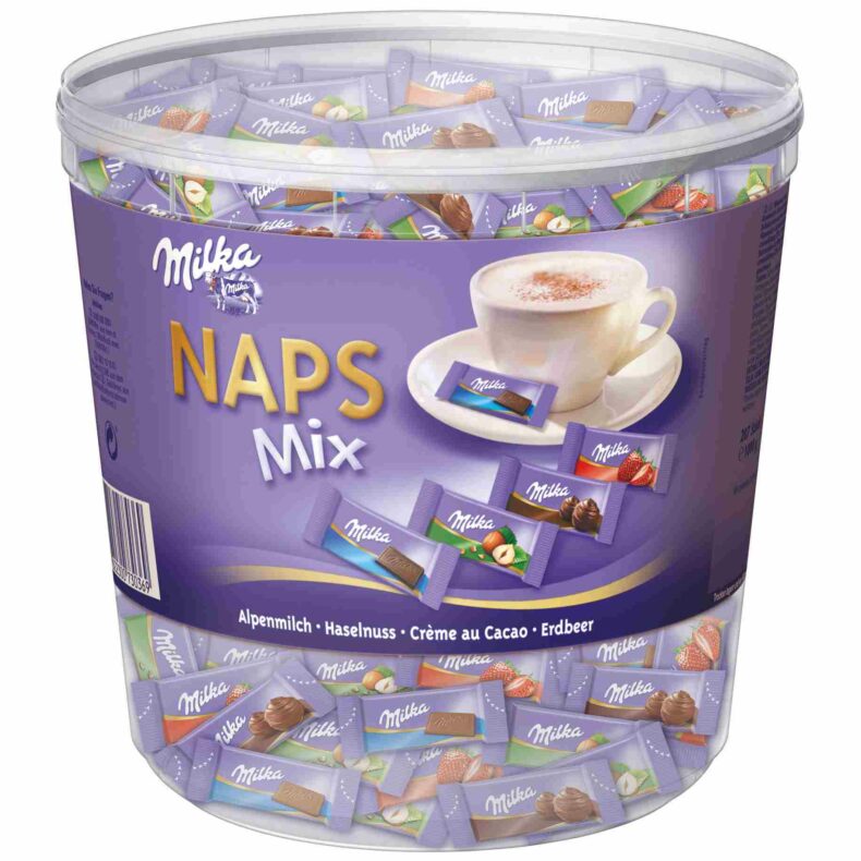 Czekoladki Milka Naps mini mix 207szt 1kg z Niemiec