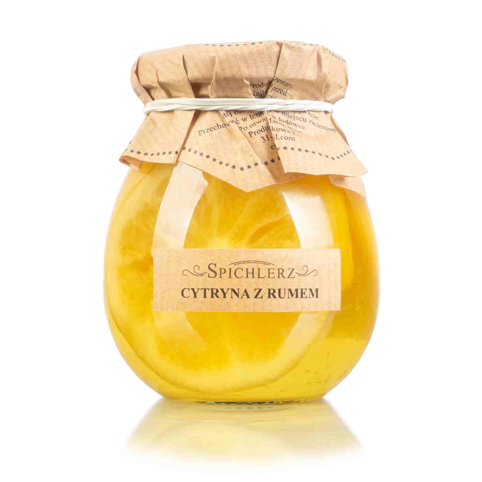 Cytryna cytryny z rumem w syropie do herbaty Spichlerz 260g