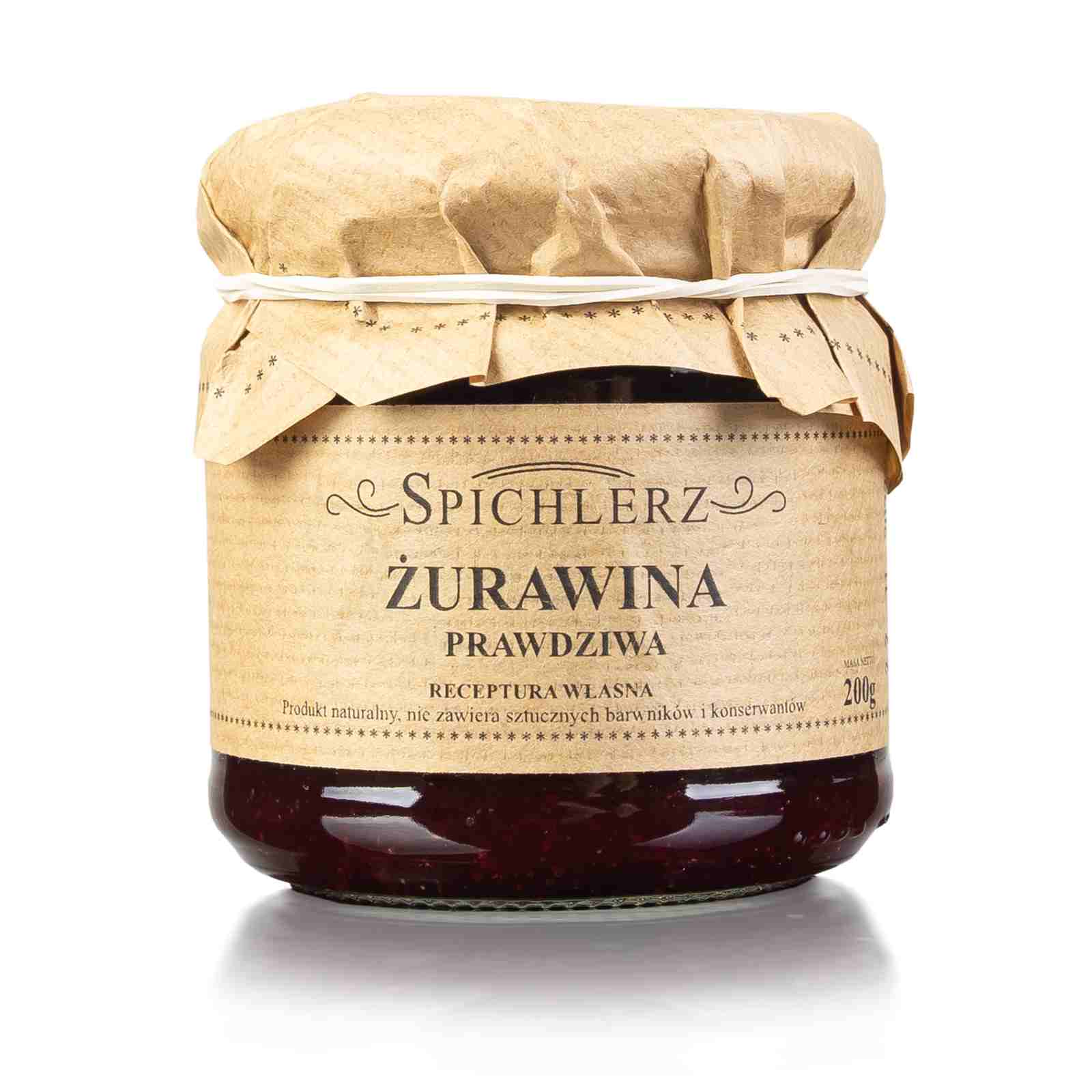 Konfitura z żurawiny żurawina prawdziwa dżem Spichlerz 200g