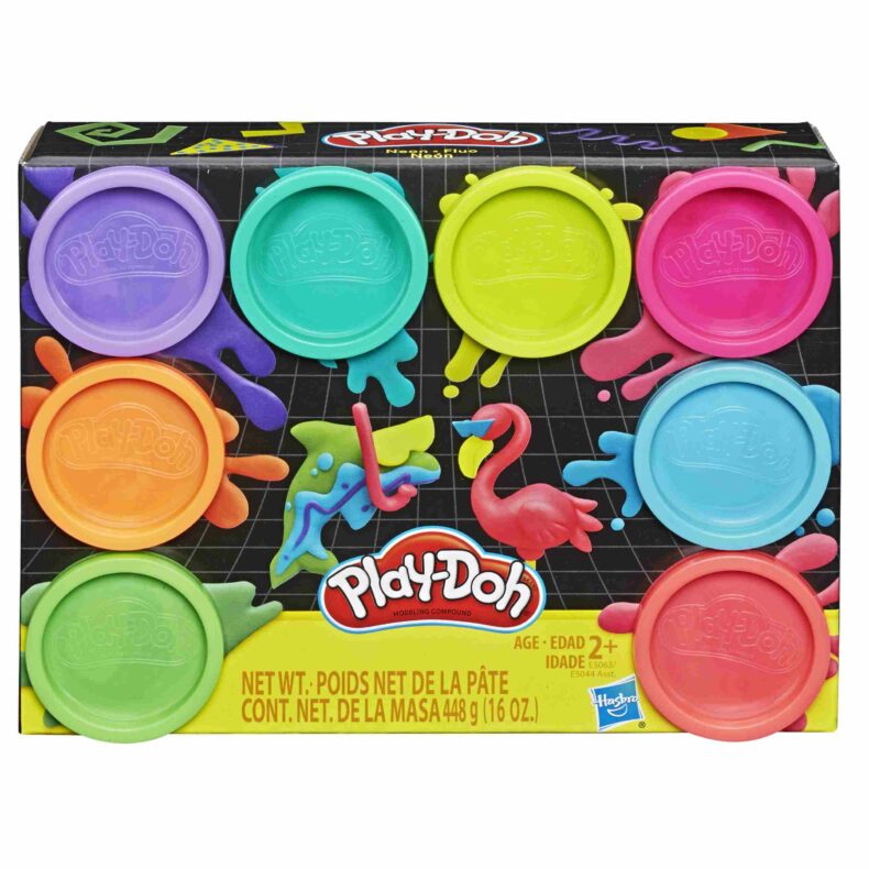 Ciastolina Play-Doh 8 tub neon neonowe kolory 8pak