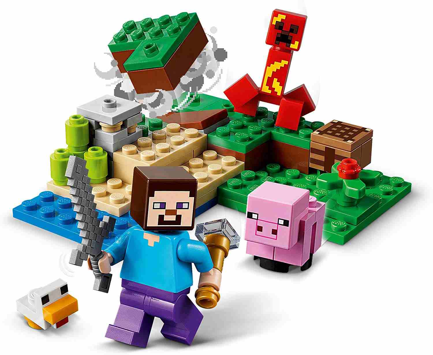 LEGO Minecraft Zasadzka Creepera Prezent 21177
