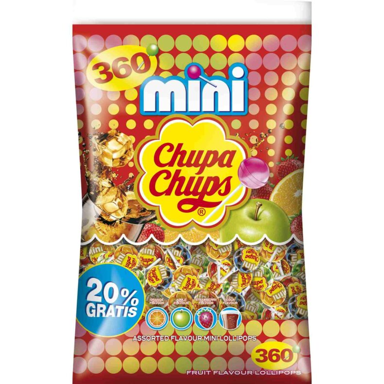 Mini Lizaki Chupa Chups mix smaków 360 sztuk DE