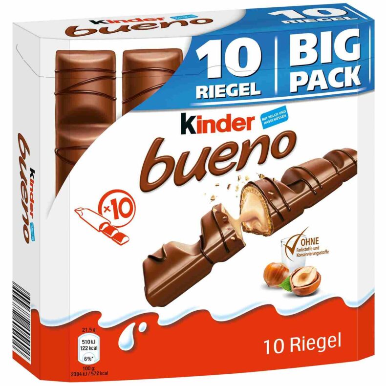 Kinder Bueno Big Pack 10szt x 21,5g 215g z Niemiec