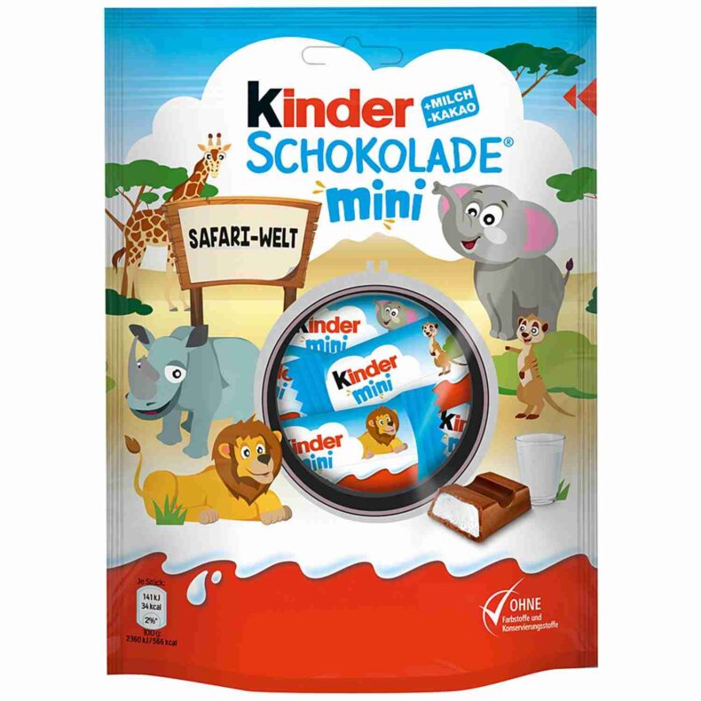 Mini czekoladki Kinder Schokolade 120g z Niemiec