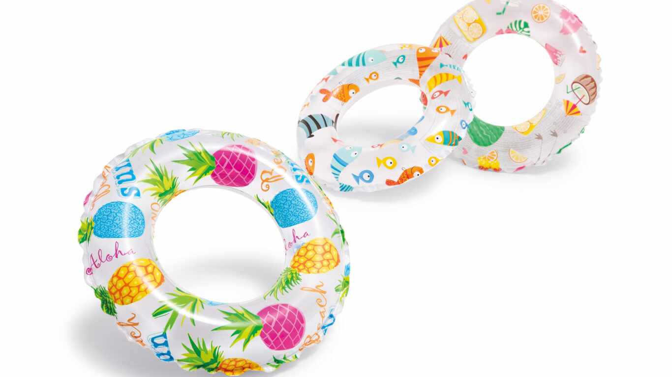 Dmuchane koło do pływania do wody na basen 61cm