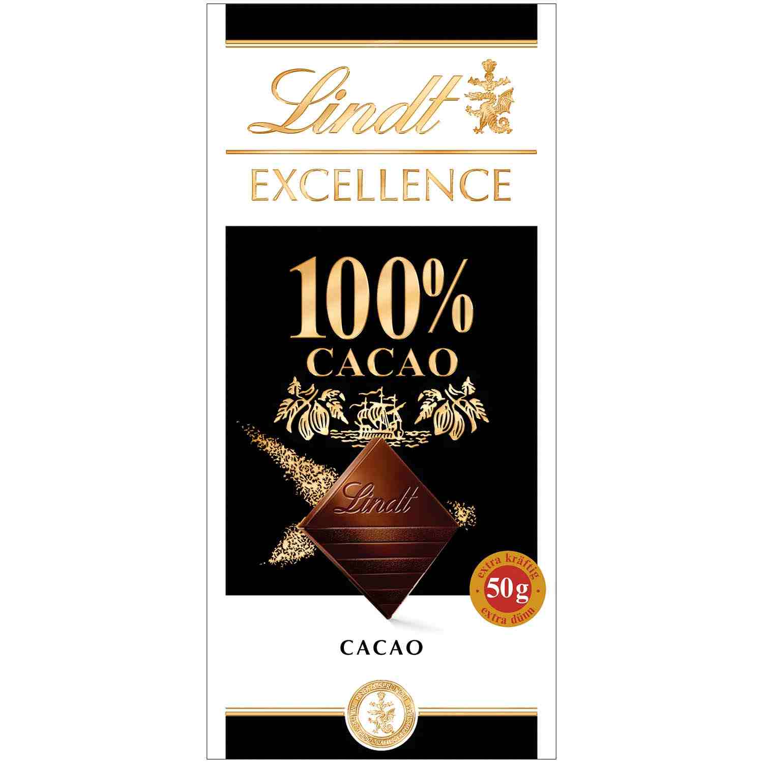 Czekolada gorzka Lindt Excellence 100% 50g DE