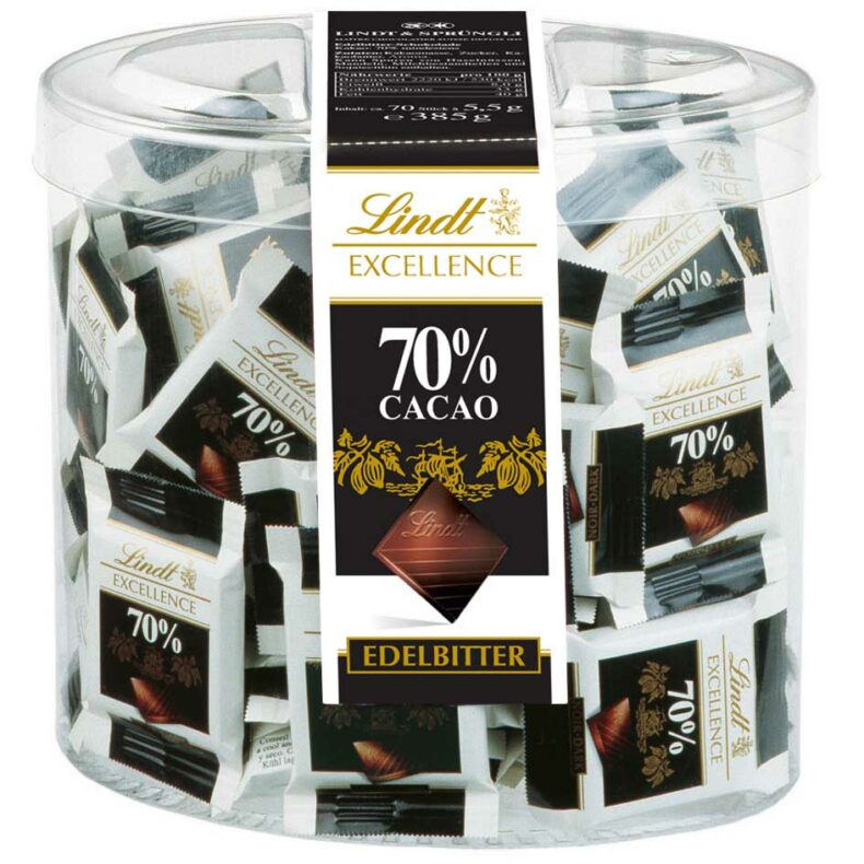 Mini czekolada gorzka Lindt Excellence 70% 70szt 385g DE